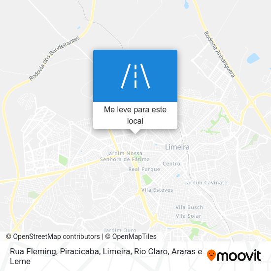 Rua Fleming mapa