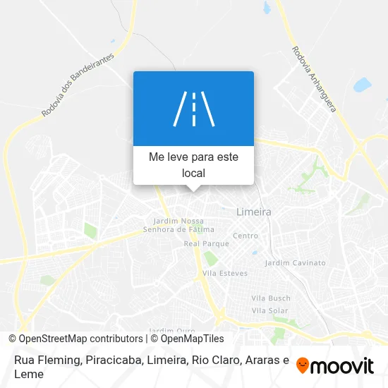 Rua Fleming mapa