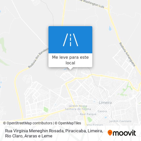 Rua Virgínia Meneghin Rosada mapa