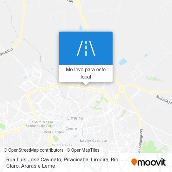 Rua Luís José Cavinato mapa