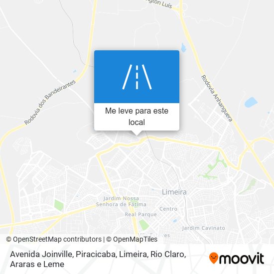 Avenida Joinville mapa