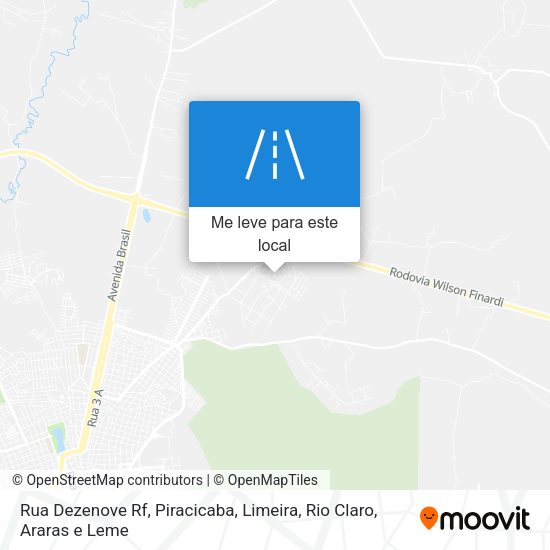 Rua Dezenove Rf mapa