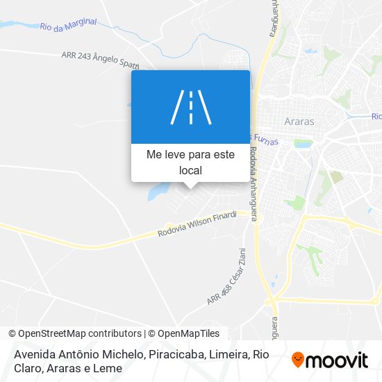 Avenida Antônio Michelo mapa