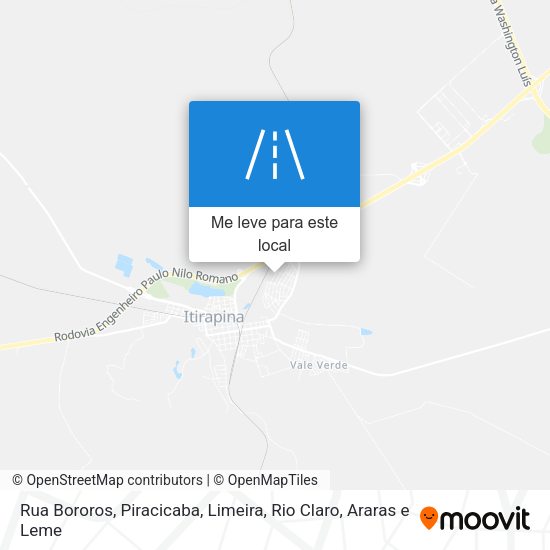 Rua Bororos mapa