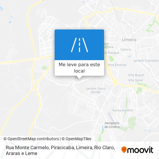 Rua Monte Carmelo mapa