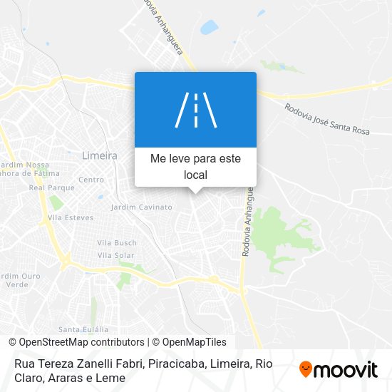 Rua Tereza Zanelli Fabri mapa