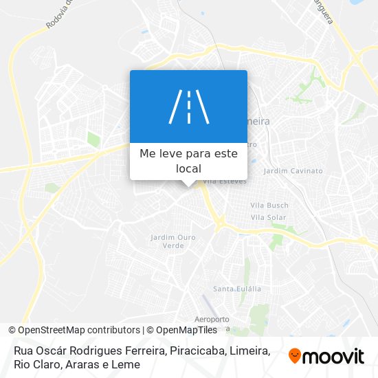 Rua Oscár Rodrigues Ferreira mapa