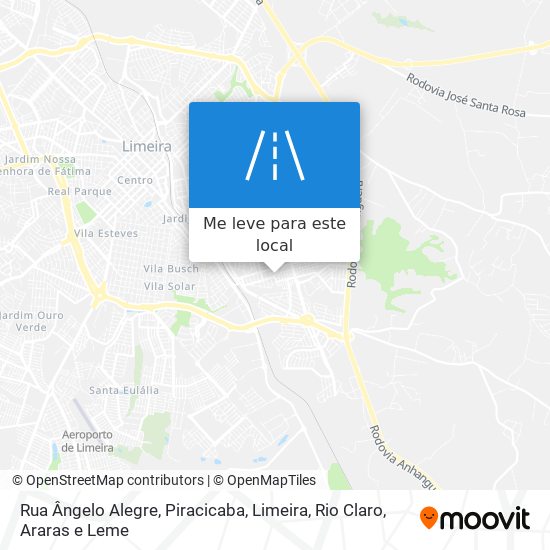 Rua Ângelo Alegre mapa