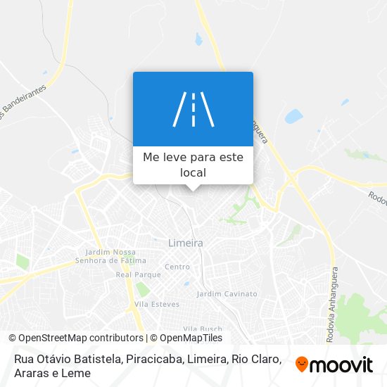 Rua Otávio Batistela mapa