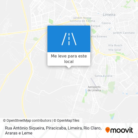 Rua Antônio Siqueira mapa