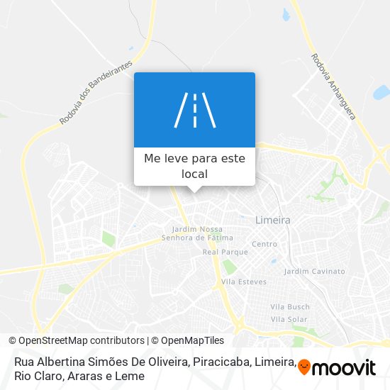 Rua Albertina Simões De Oliveira mapa