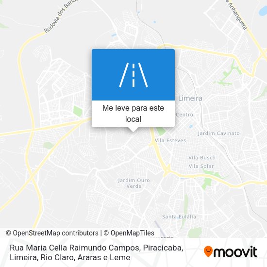 Rua Maria Cella Raimundo Campos mapa