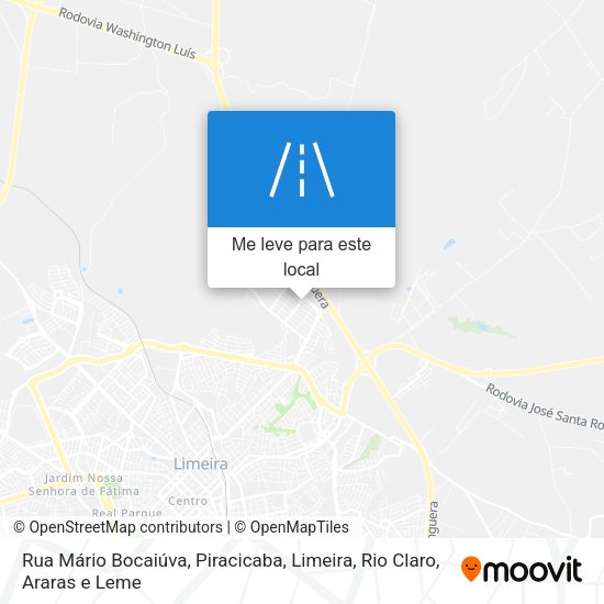 Rua Mário Bocaiúva mapa