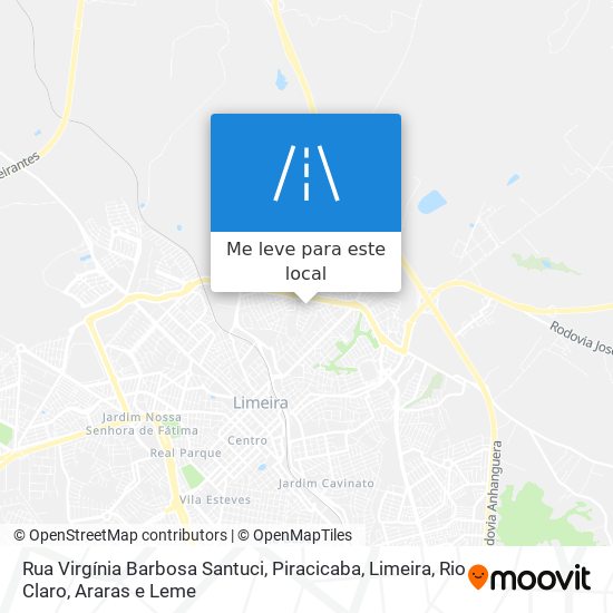 Rua Virgínia Barbosa Santuci mapa