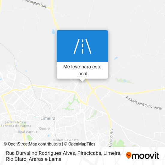 Rua Durvalino Rodrigues Alves mapa