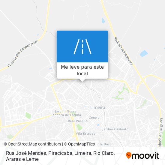 Rua José Mendes mapa