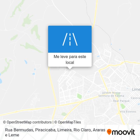 Rua Bermudas mapa