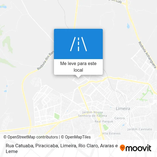 Rua Catuaba mapa