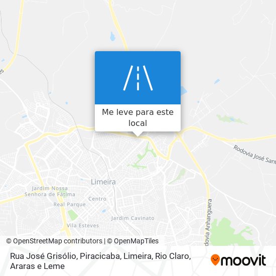 Rua José Grisólio mapa