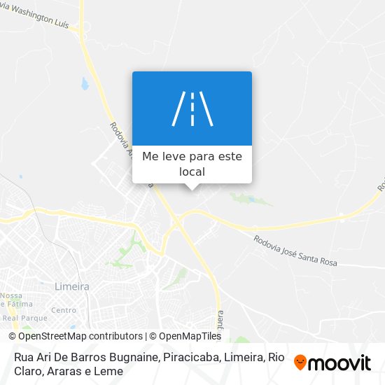 Rua Ari De Barros Bugnaine mapa