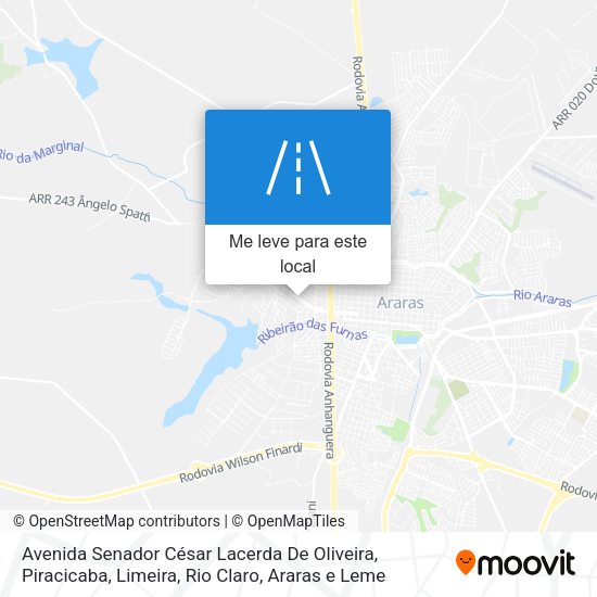 Avenida Senador César Lacerda De Oliveira mapa
