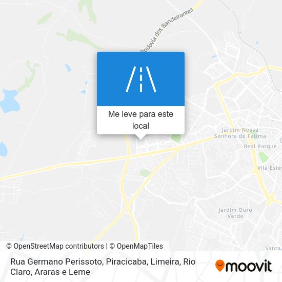 Rua Germano Perissoto mapa