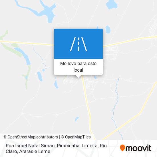 Rua Israel Natal Simão mapa