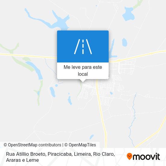 Rua Atillio Broeto mapa
