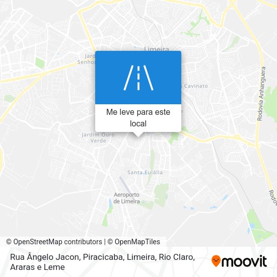 Rua Ângelo Jacon mapa