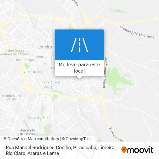 Rua Manoel Rodrigues Coelho mapa