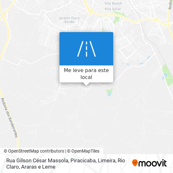 Rua Gilson César Massola mapa