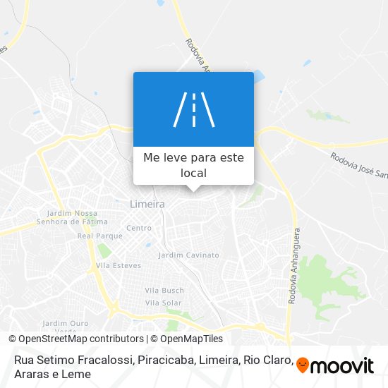 Rua Setimo Fracalossi mapa