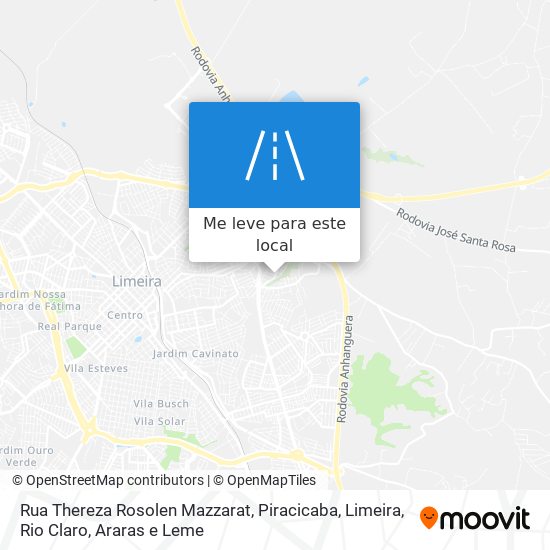 Rua Thereza Rosolen Mazzarat mapa