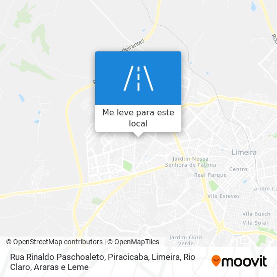 Rua Rinaldo Paschoaleto mapa