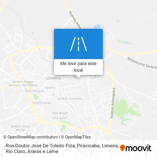 Rua Doutor José De Toledo Piza mapa