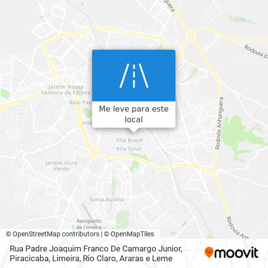 Rua Padre Joaquim Franco De Camargo Junior mapa