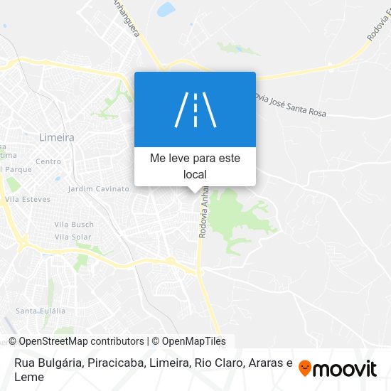 Rua Bulgária mapa