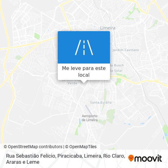 Rua Sebastião Felício mapa