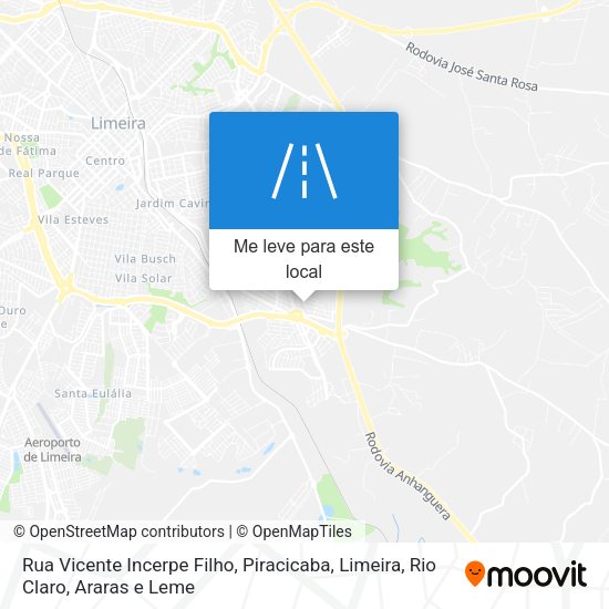 Rua Vicente Incerpe Filho mapa