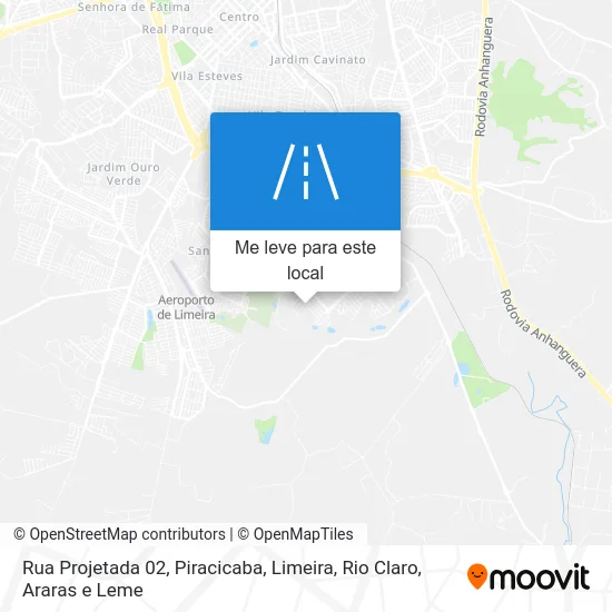 Rua Projetada 02 mapa