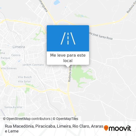 Rua Macedônia mapa