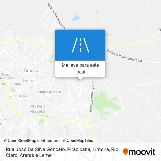 Rua José Da Silva Gonçalo mapa