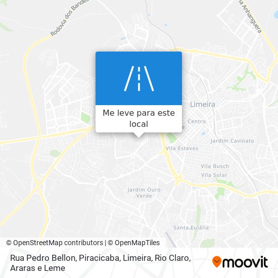 Rua Pedro Bellon mapa