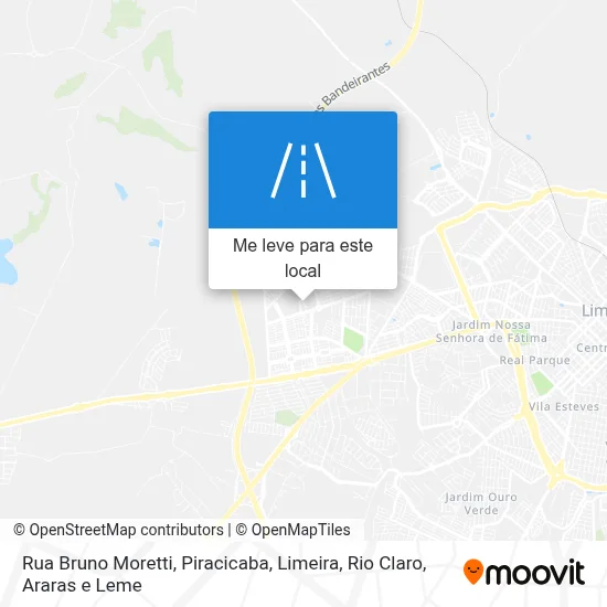 Rua Bruno Moretti mapa