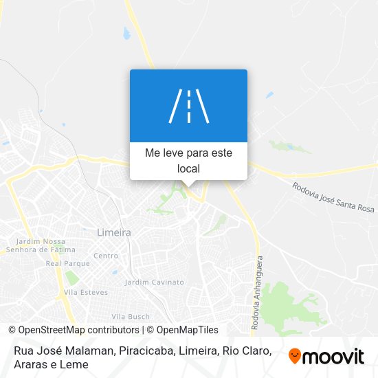 Rua José Malaman mapa