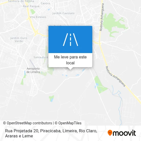 Rua Projetada 20 mapa