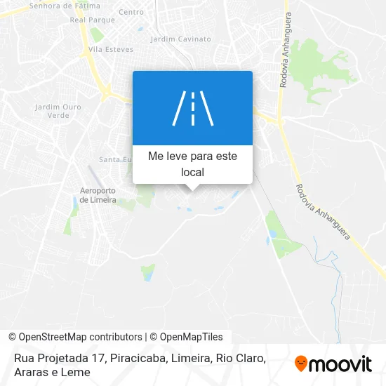 Rua Projetada 17 mapa