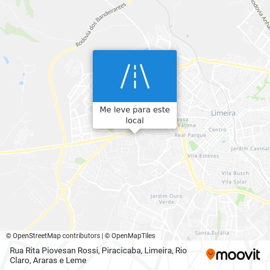 Rua Rita Piovesan Rossi mapa