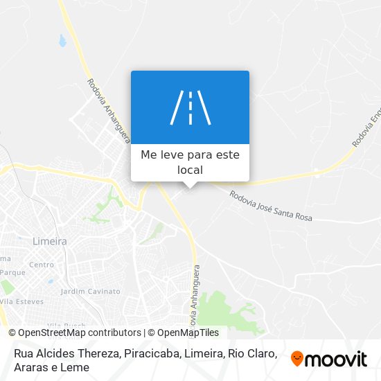 Rua Alcides Thereza mapa