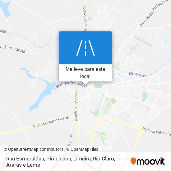 Rua Esmeraldas mapa